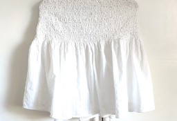 Spódnica mini Cubus biała XXL 2XL 44 bawełna 46 boho 48 na lato
