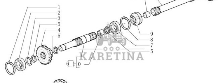 New Holland T6010 Piasta 50t 5198546-1