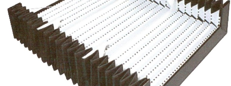 Osłona harmonijkowa pionowa pod stołem frezarki MAHO 1100/ MAHO-1000 -1