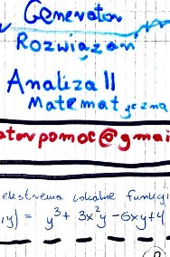 "Ekstrema lokalne" - Rozwiązanie zadania. #Matematyka #Wyższa-2