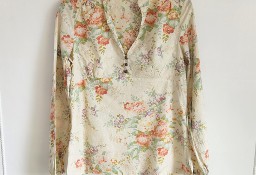 Bawełniana koszula Lindex haft kwiaty floral retro cottagecore cottage core M 38
