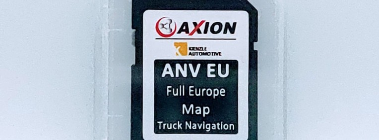 Najnowsza mapa na nośniku SD dla urządzeń AXION-1