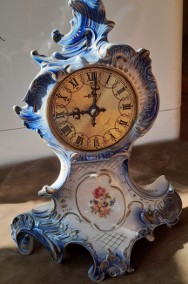 Porcelanowy zegar kominkowy w stylu rokoko-2