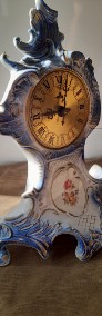Porcelanowy zegar kominkowy w stylu rokoko-3