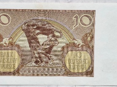 Banknot Polska Okupacja GG 10 złotych zł 1940 Seria J Stan I UNC-2