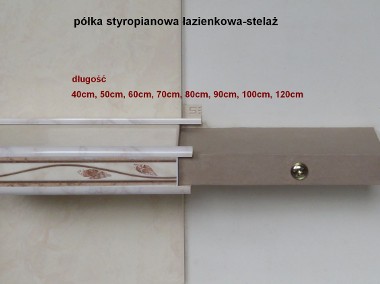 półka łazienkowa styropianowa 100x15x4cm stelaż-1