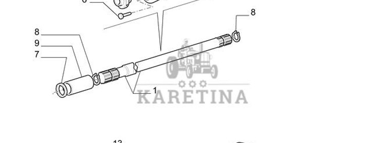 New Holland T6010 Wał napędowy 87583761-1