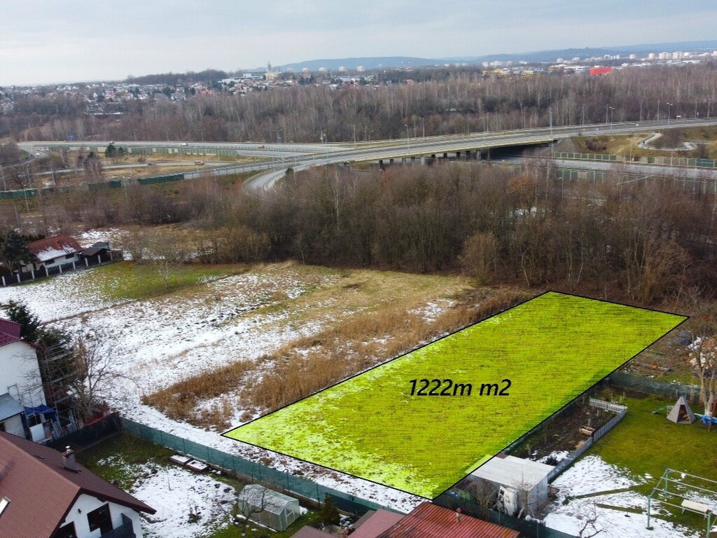 Działka budowlana pow. 1222 m² w Swoszowicach - Widok 4