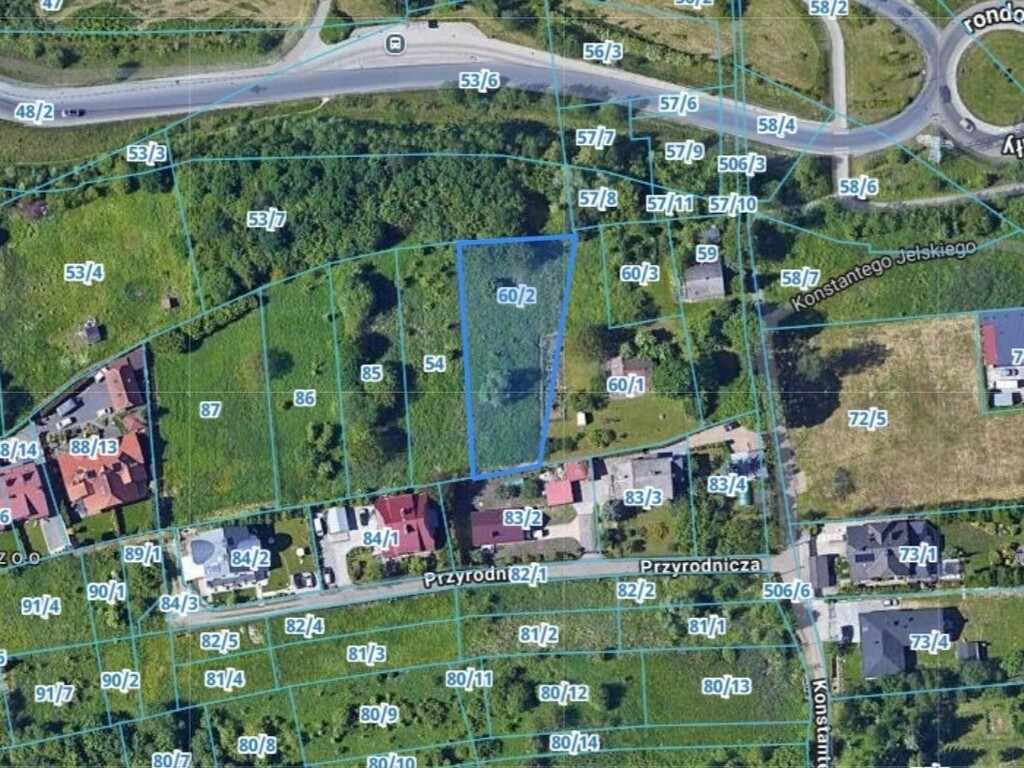 Działka budowlana pow. 1222 m² w Swoszowicach - Widok 5