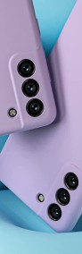 Etui Icon Violet + Szkło Hartowane Płaskie do Samsung Galaxy S21 FE-3