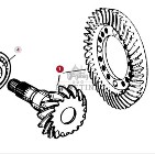 Fendt Favorit 514 Wałek Atakujący z Kołem Zębatym Atak CZĘŚCI F514300020010