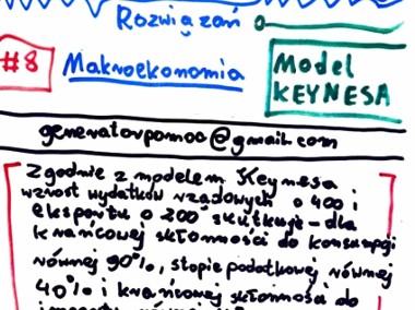 "Model Keynesa / Zmiana cen i dóbr" - Zestaw 5 rozwiązań -1