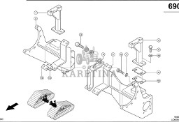 Claas Lexion 580 DOŁĄCZANIE 0007547653 (Półgąsienica stalowa; dżwigar osi)