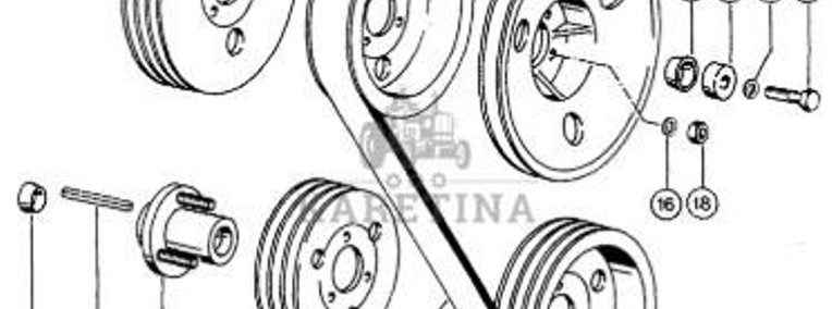 Claas Dominator 96 Koło Pasowe Przekładni Bębna 0006032350 0006032360-1