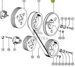 Claas Dominator 96 Koło Pasowe Przekładni Bębna 0006032350 0006032360