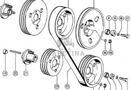 Claas Dominator 96 Koło Pasowe Przekładni Bębna 0006032350 0006032360