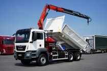 MAN TGX TGS / 33.420 / E 6 / WYWROTKA + HDS / FASSI F 175 / 6 X 4 / HYDROBURTA