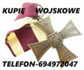 KUPIĘ WOJSKOWE MEDALE,ORDERY,ODZNAKI,ODZNACZENIA,SZABLE,BAGNETY,NOŻE,MILITARIA 