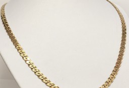 Złoty ŁAŃCUSZEK damski 585 14K CUDOWNY splot MONA LISA różowe złoto 45cm