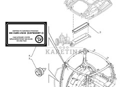 New Holland T6090 Filtr kabiny active carbon cab filters (cat.4) 73332082