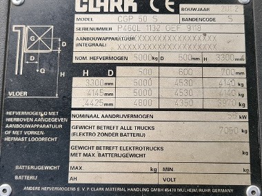 Wózek widłowy Clark CGP50S-2