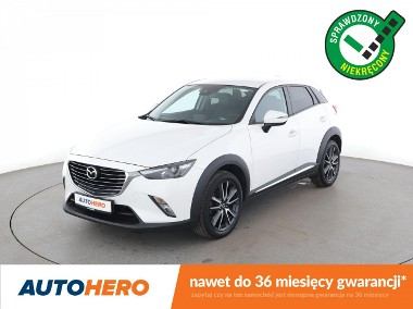 Mazda CX-3 skóra/ navi /grzane fotele /kam.cofania /tempomat/ Bluetooth /PDC-1