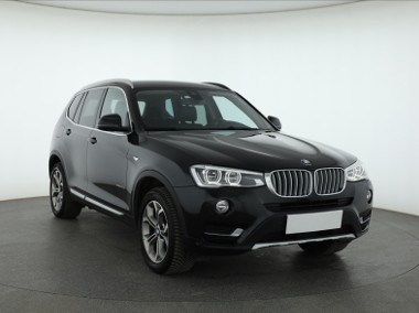 BMW X3 II (F25) , Salon Polska, Serwis ASO, 190 KM, Automat, Skóra, Navi,-1