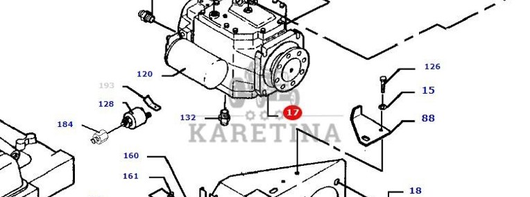 Massey Fergusson MF 30 - pompa hydrauliczna D45161000-1