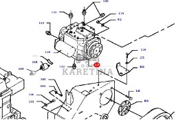 Massey Fergusson MF 30 - pompa hydrauliczna D45161000