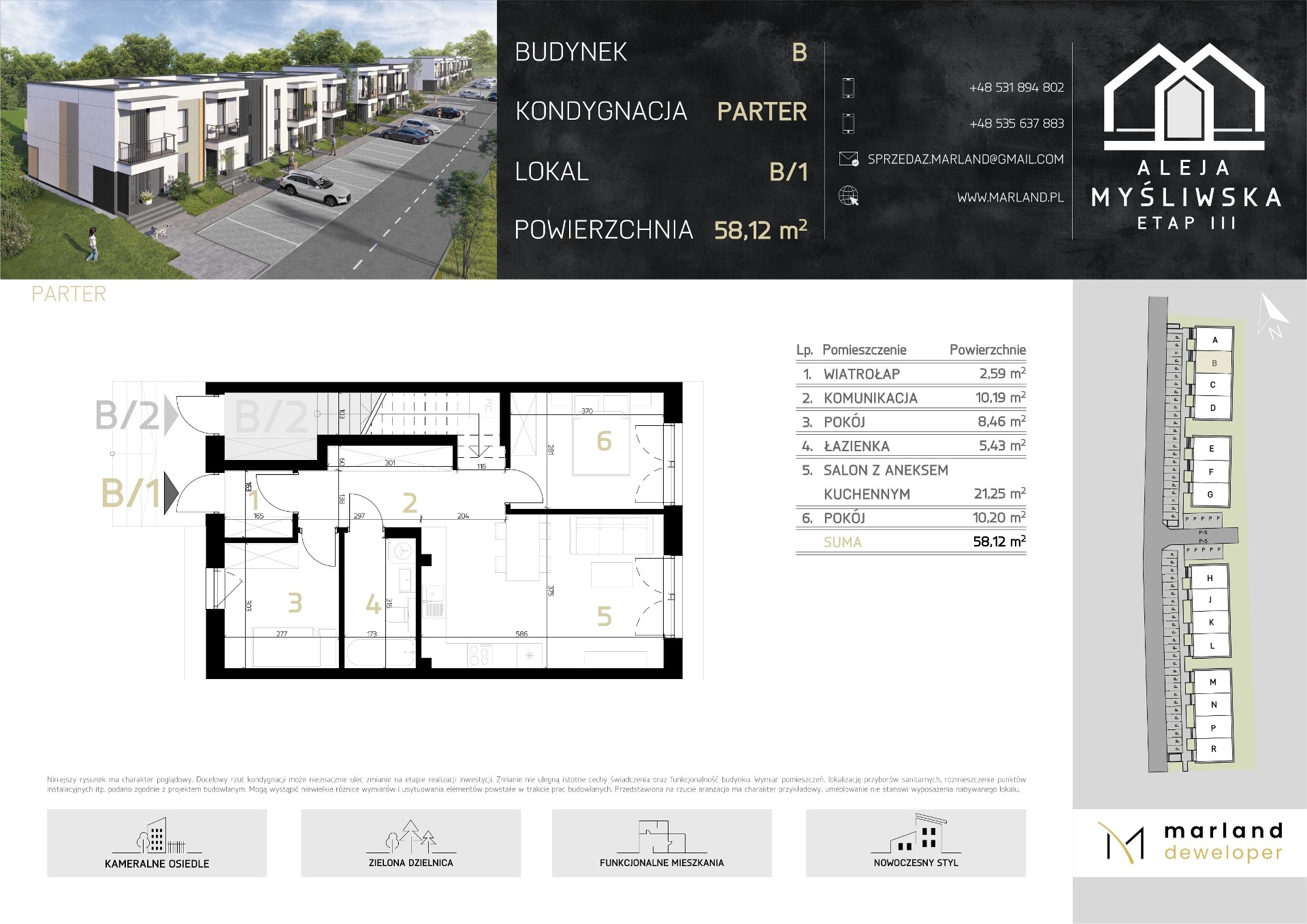 3 pokoje, ogródek, parking, energooszczędne - Widok 2