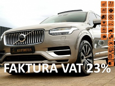 Volvo XC90 V RECHARGE panorama FUL LED 7-os SKÓRA nawi KAMERY pneumat JEDYNY w PL-1