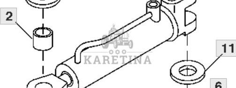 John Deere 7600 7700 7800 Siłownik RE158651 RE50392 RE58694 RE60311-1