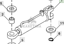 John Deere 7600 7700 7800 Siłownik RE158651 RE50392 RE58694 RE60311