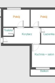 Stare Polesie | 3 pokoje | Balkon | Pełen rozkład-2