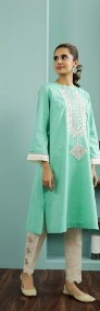 Nowa zielona tunika indyjska S 36 kameez kurta kurti boho bohemian hippie orient-4