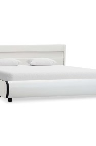 vidaXL Rama łóżka z LED, biała, sztuczna skóra, 160 x 200 cm 284970-2