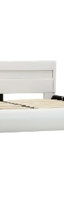 vidaXL Rama łóżka z LED, biała, sztuczna skóra, 160 x 200 cm 284970-3