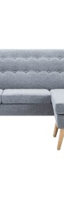 vidaXL Sofa z leżanką, obita tkaniną, 171,5x138x81,5 cm, jasnoszara247024-4