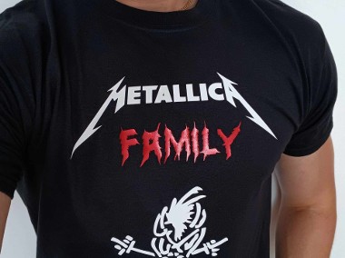 Metallica Family T-shirt Męska koszulka z nadrukiem-1