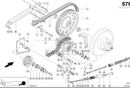 Claas Lexion 580 KOŁO PASOWE 0007498850 (Napęd hybrydowy, 1. stopień)
