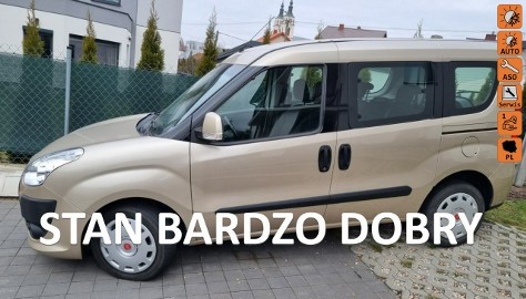 Fiat Doblo II KrajowyBEZWYPADKOWY 68tys.km.Klimatyzacja SERWISOWANY Idealny 1-właś