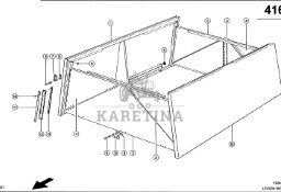Claas Lexion 560 POKRYWA ZEWN. 0007344062 (Pokrywa zbiornika ziarna)
