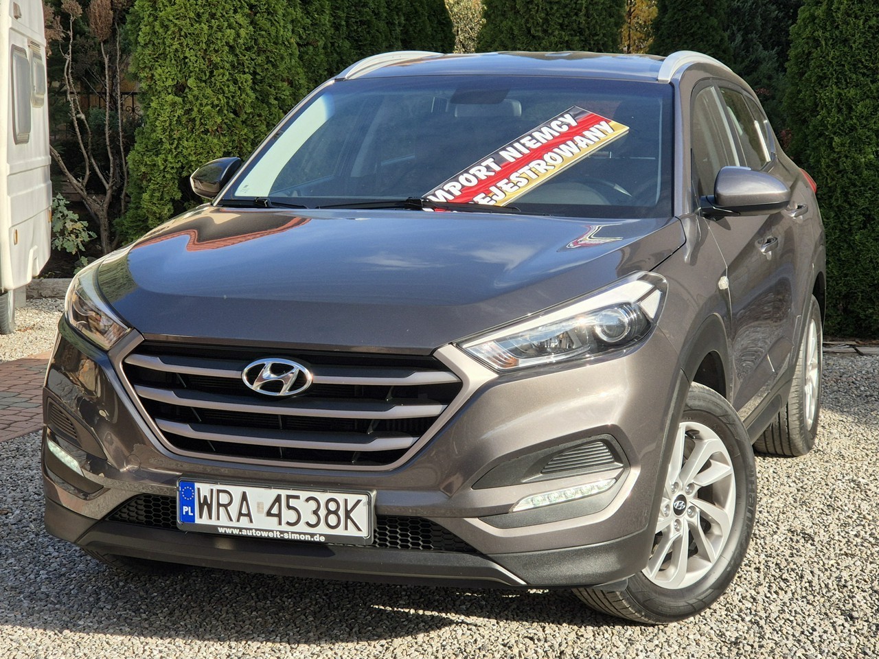 Hyundai Tucson III 2017r, 1.6B 177KM, Przebieg 156tyś km, Org. Lakier, Z Niemiec-Zareje