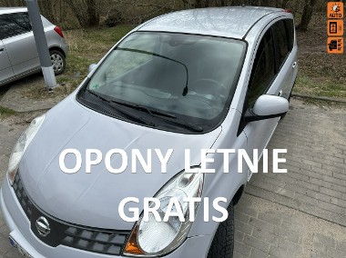Nissan Note E11 Hands free, drugie opony, klimatronik, hak, 2 klucze, isofix, alufel-1