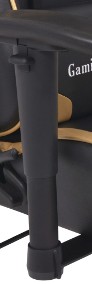 vidaXL Rozkładane krzesło biurowe, sportowe, sztuczna skóra, złote20173-4