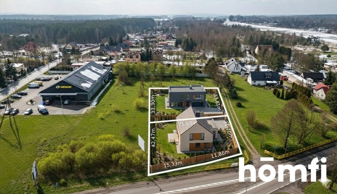 2x 974 m². Rajec Poduchowny. Pełne media WZ – pohled 2