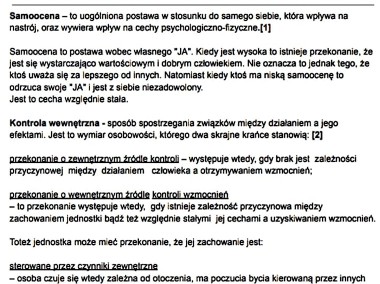 "Samoocena predyspozycji menedżerskich" - Projekt Studia. -1