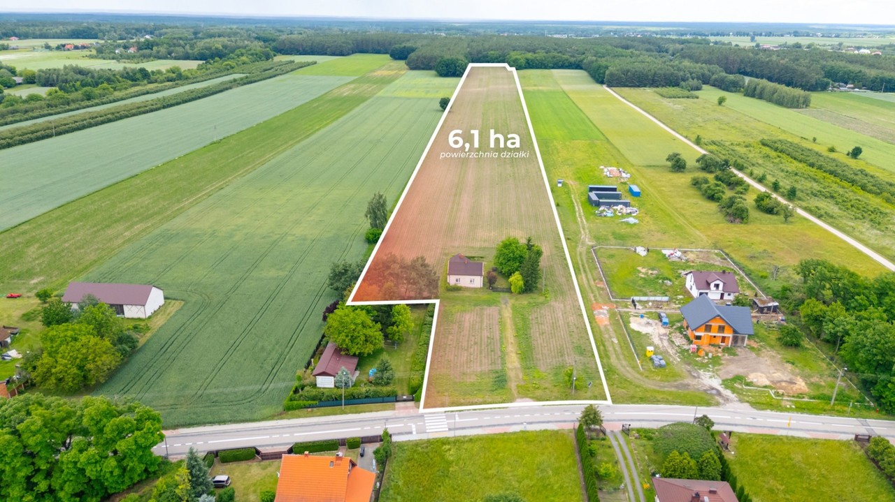 Siedlisko z lasem i łąką - Zawady gm. Kampinos, warszawski zachodni