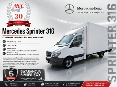 Mercedes-Benz Sprinter Sprinter 316 - Kontener - Winda - 1WŁ - SERWIS-1
