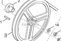 New Holland TX66 TX67 TX68 Koło Pasowe CZĘŚCI 9818030